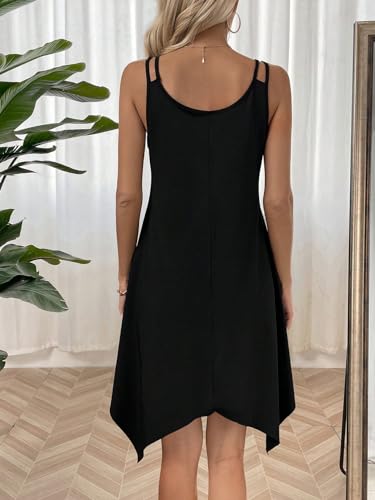 Women's Sleeveless Summer Cami Swing Dress